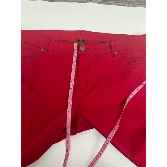 Faded Glory Women’s jeans Red Plus 22W Mid Rise 5 Pockets Stretch Denim - Picture 6 of 9